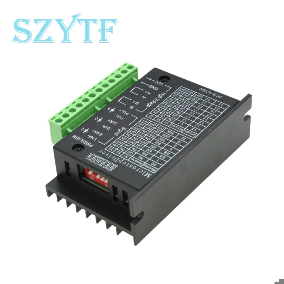 Controlador de Motor paso a paso mejorado TB6600 42/NEMA Tipo 4.0A 57/86, controlador paso a paso para impresora 3D, enrutador CNC