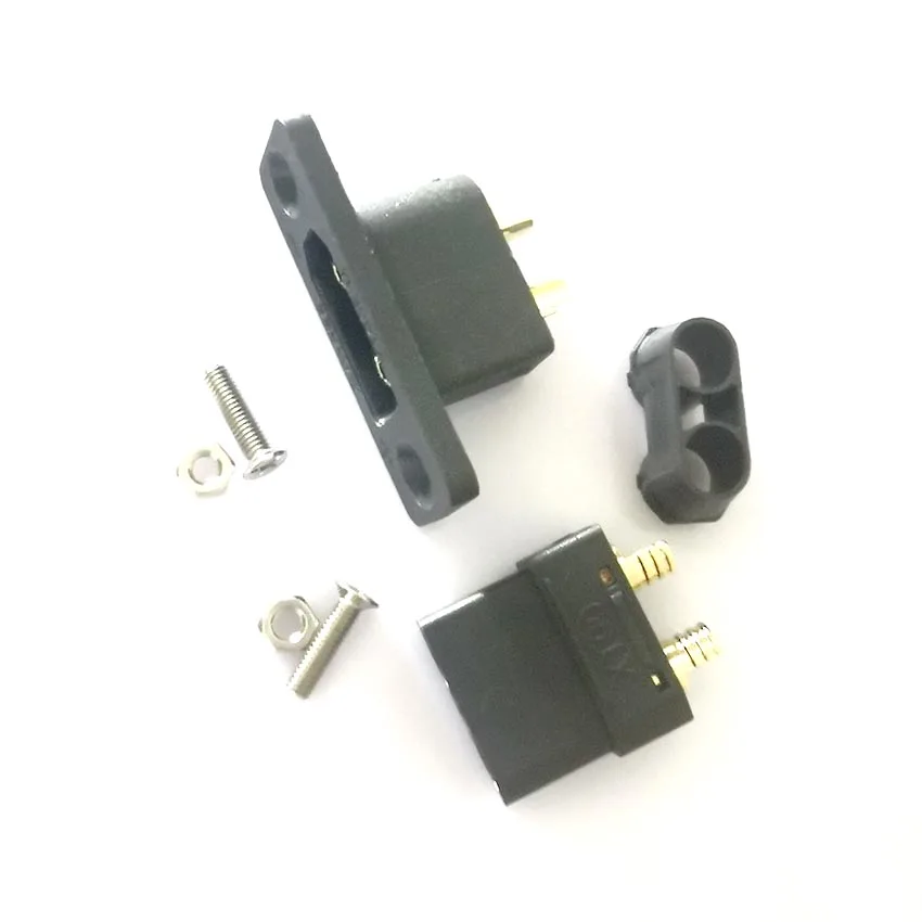 Juego de conectores de batería XT90E-M + XT90H-F, enchufe macho XT90E, conector chapado en oro, pieza de conexión DIY para accesorio de Dron de avión RC - imagen 5