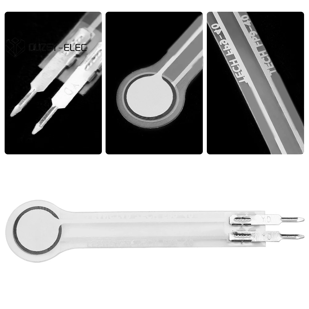 Exactitud DF9-40 de la señal eléctrica del resistor flexible de la presión de Senso 20kg alta 0-20Kg alto tipo alta presión de la resistencia de la película fina - imagen 5