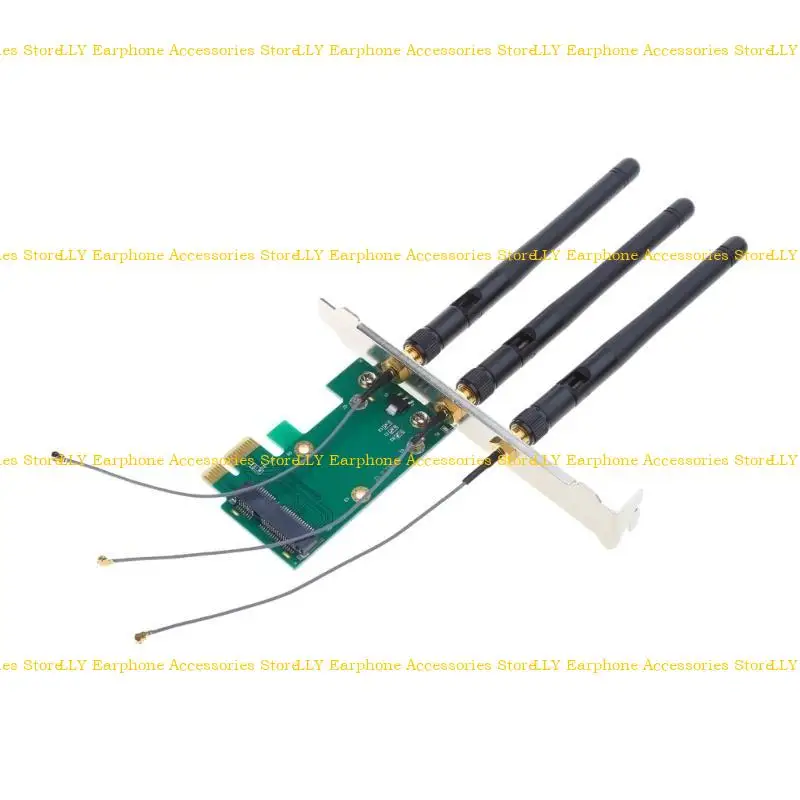 462E Tarjeta red WiFi inalámbrica Mini PCIe a PCI-E 1x Accesorios adaptadores escritorio - imagen 5
