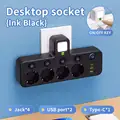 4 AC USB Black