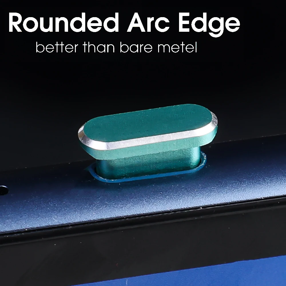 Tapones antipolvo de Metal 15Plus para iPhone 15 Pro Max iPhone15 15PM tipo C puerto de carga tapón antipolvo tapa de protección para teléfono móvil - imagen 4