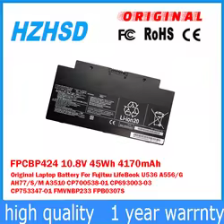 Batería Original para Portátil Fujitsu LifeBook U536/A556, 45 Wh