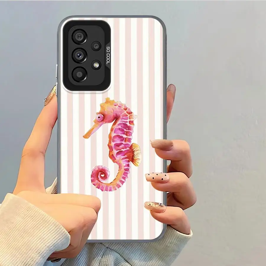 Funda trasera de teléfono para Samsung Galaxy S25 S24 FE S23 S23 Note 20 Ultra S21 S22 S20 Plus Marinc Life cangrejos langostas - imagen 3