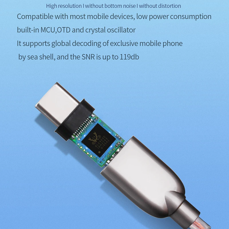 Adaptador de auriculares tipo c a 3,5, convertidor de Audio AUX de 3,5mm para Letv 2, Xiaomi, Huawei - imagen 3