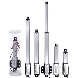 Actuador Lineal DC12V 100mm – Fuerza 30–150N con Soportes metálicos