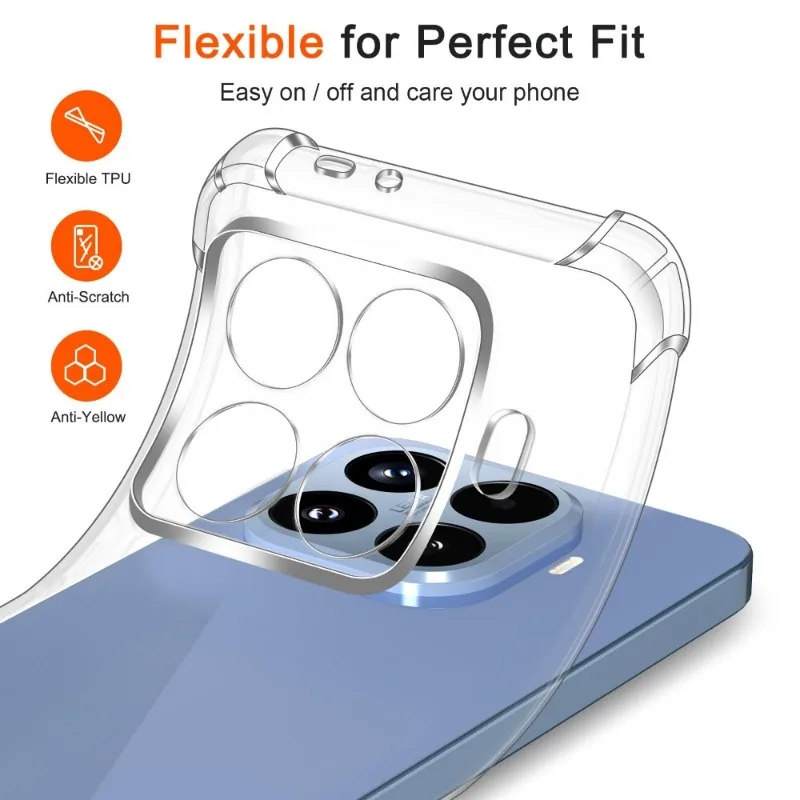 Funda para Xiaomi 15T Pro 14T 13T 12 11 Xiaomi 17 Pro Max funda protectora cuatro esquinas a prueba de golpes Capa Coque Fundas - imagen 4