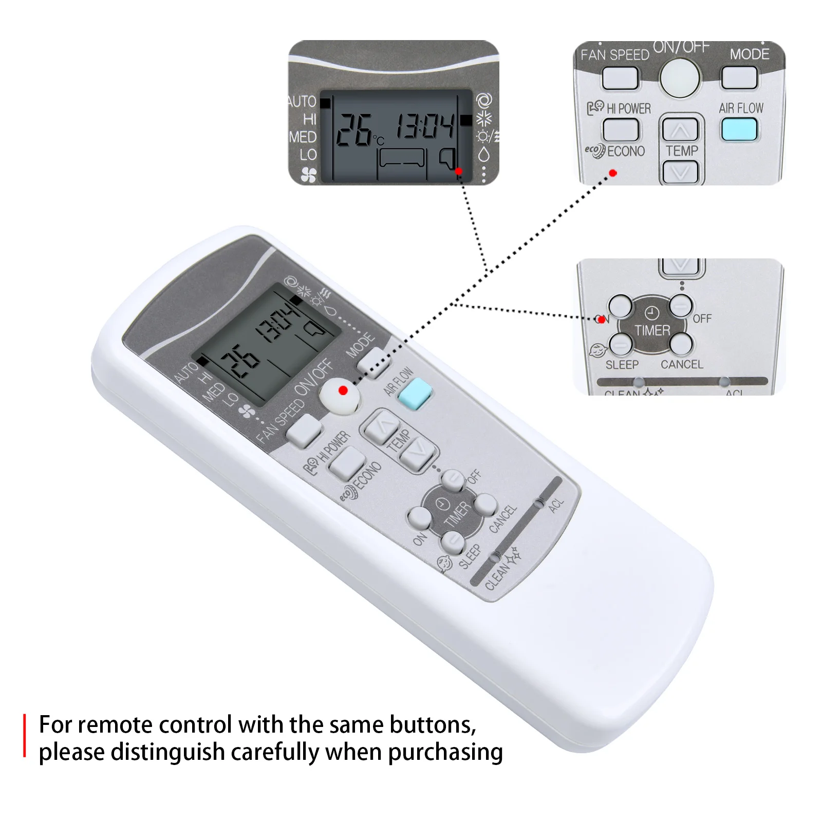 Nuevo RYD502A016 para Control remoto de aire acondicionado Mitsubishi - imagen 5