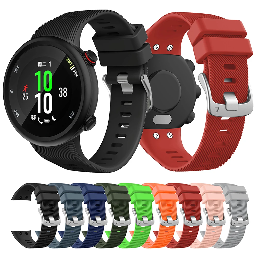 Correa de silicona para reloj Garmin Forerunner 45 45S, repuesto para Garmin Swim 2