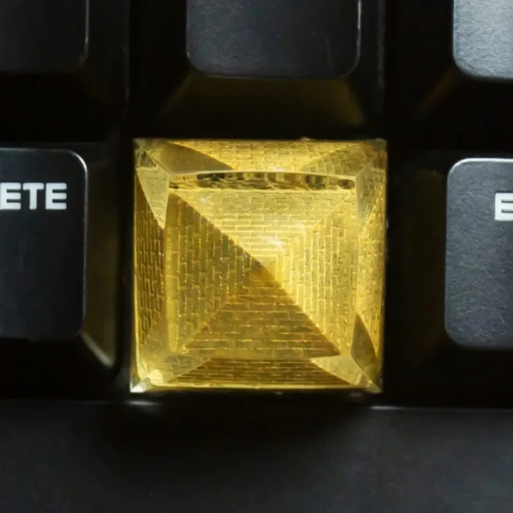 Teclas creativas de pirámide egipcia, teclado mecánico de resina, altura MX, agujero cruzado, translúcidas, accesorio de regalo - imagen 5