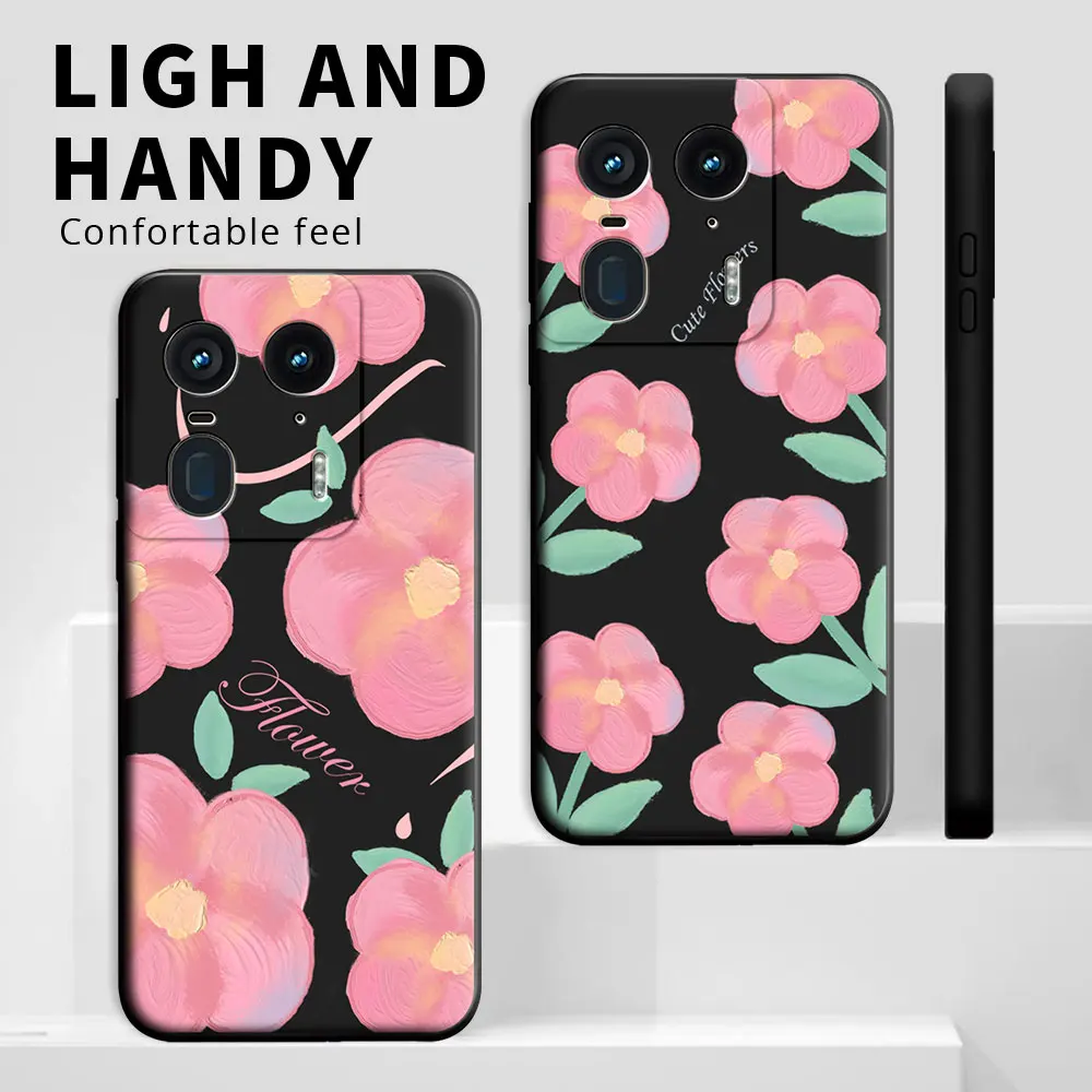 Para Moto Edge 50 Ultra 50 funda Fusion dibujos animados lindo gato flor funda de teléfono suave de silicona para Motorola Moto X50 Ultra contraportada - imagen 5