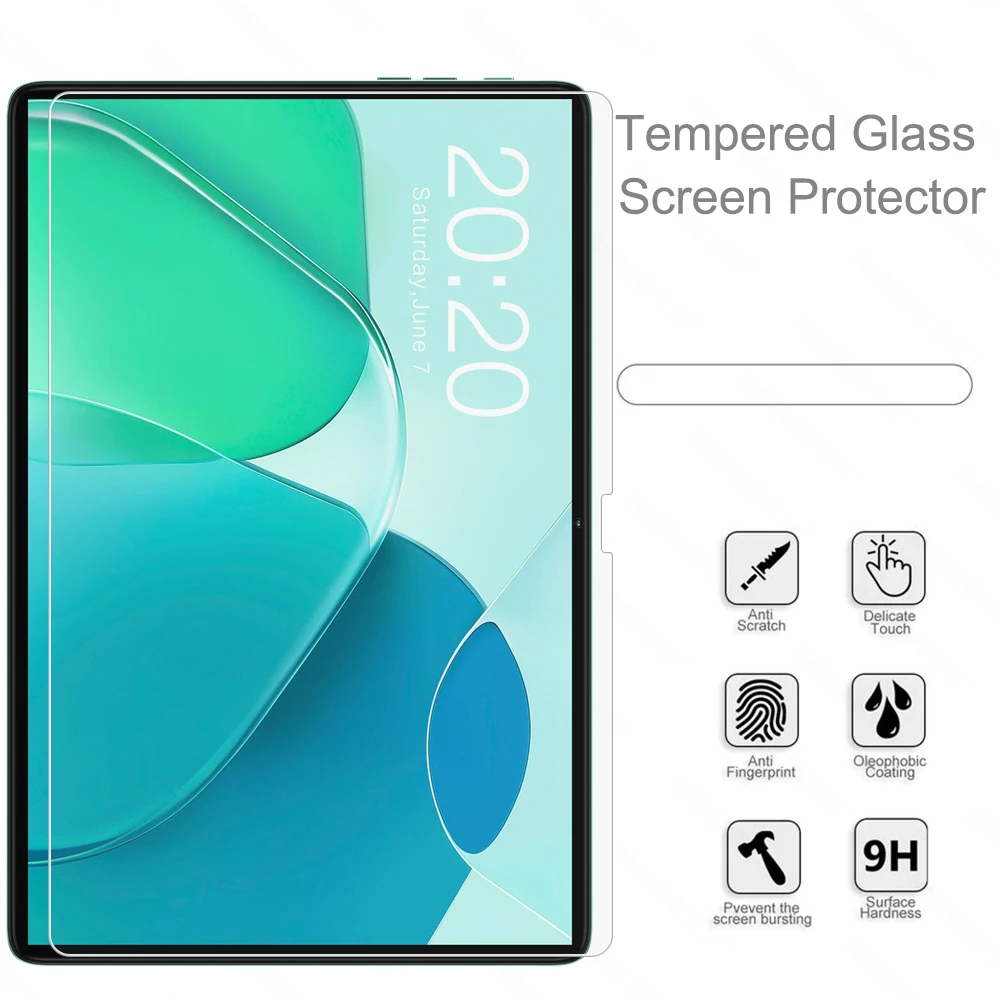 Protector de pantalla HD a prueba de arañazos, vidrio templado para tableta Teclast P40S de 10,1 pulgadas, película protectora sin burbujas, 2 piezas - imagen 4
