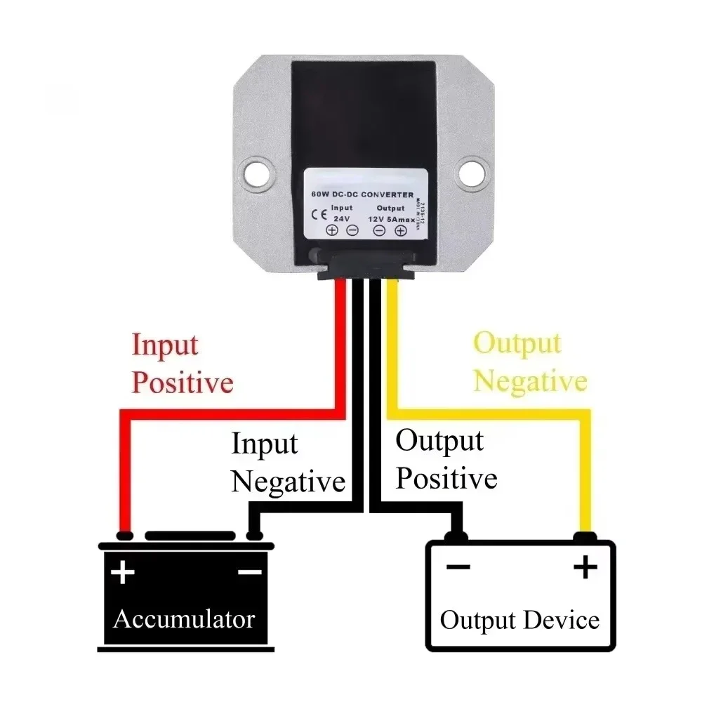 Convertidor de potencia CC de 24V a 12V/13,8 V, regulador Buck 3A 5A 10A 15A 20A 30A 40A, estabilizador, módulo de suministro de voltaje reductor para coche - imagen 2
