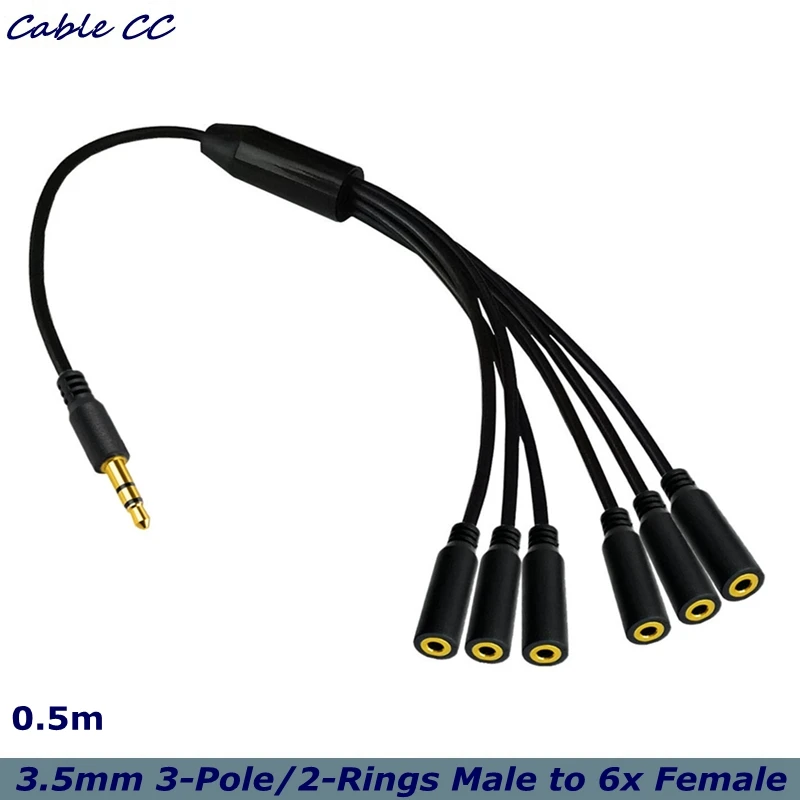 Un cordón negro con un conector de oro en el extremo