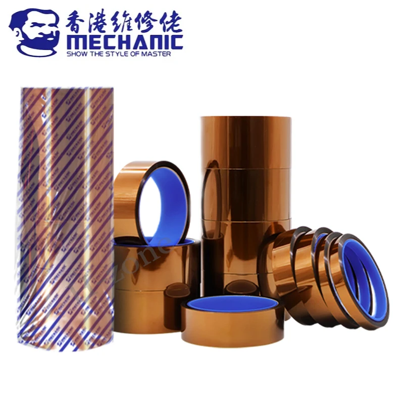 Cinta mecánica resistente a altas temperaturas, pegatina de poliimida, placa de circuito PCB para teléfono, protección de envoltura de batería, herramienta de aislamiento de reparación - imagen 5