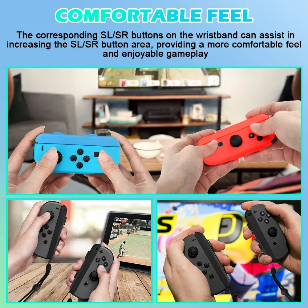 Gran oferta para Nintendo Switch/Switch OLED correa de muñeca cuerda de mano controlador de mando Joycons de mano correa de muñeca juego de baile - imagen 4