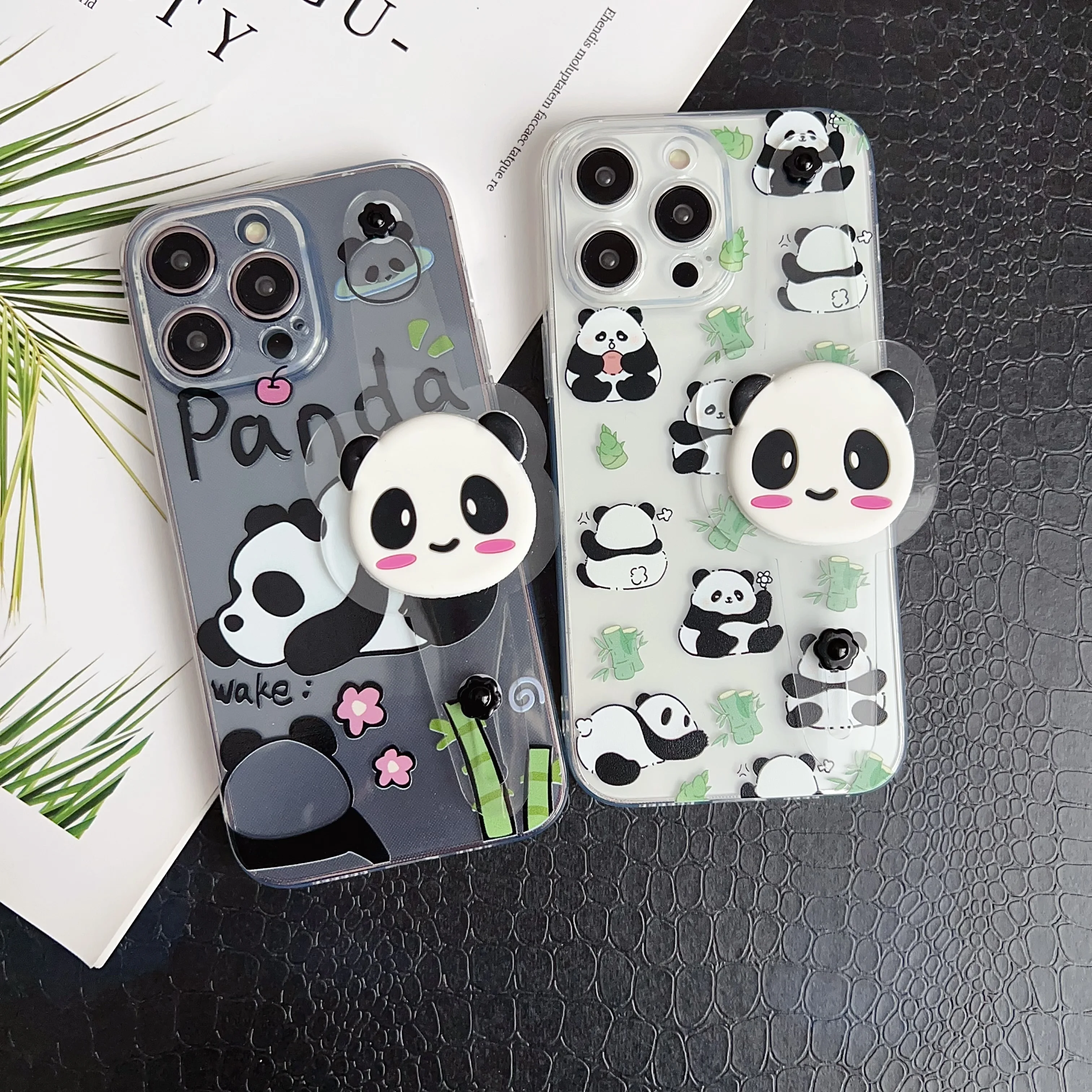 Para iPhone 17 16 15 14 13 12 Pro Max mini Plus e Pilar Panda funda correa de muñeca - imagen 2