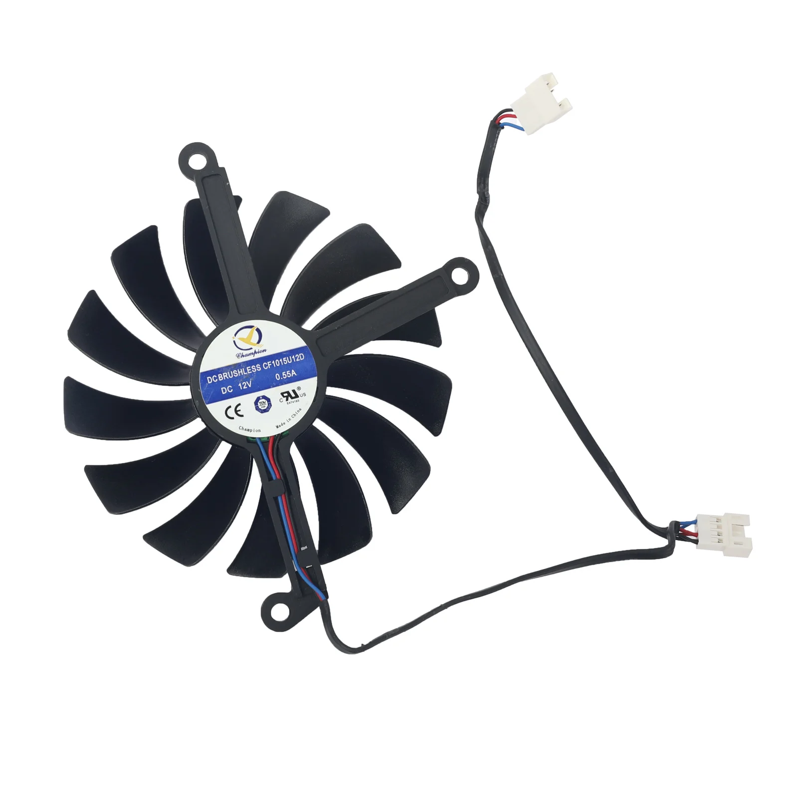 Ventilador enfriador de 87MM CF9015U12D 95MM CF1015U12D RX6800 para XFX Speedster QICK MERC 319 AMD Radeon RX 6900 6800 XT Ultra GPU - imagen 2