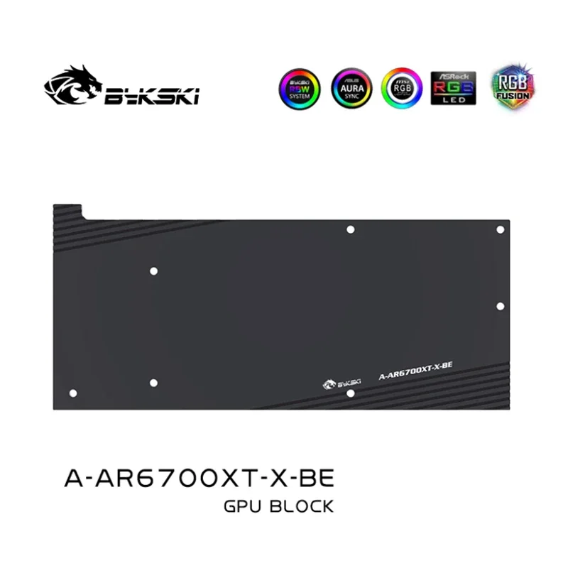 Bykski A-AR6700XT-X bloque de agua GPU para tarjeta ASRock Radeon RX 6700 Challenger Pro/radiador de refrigeración de cobre RGB AURA - imagen 3