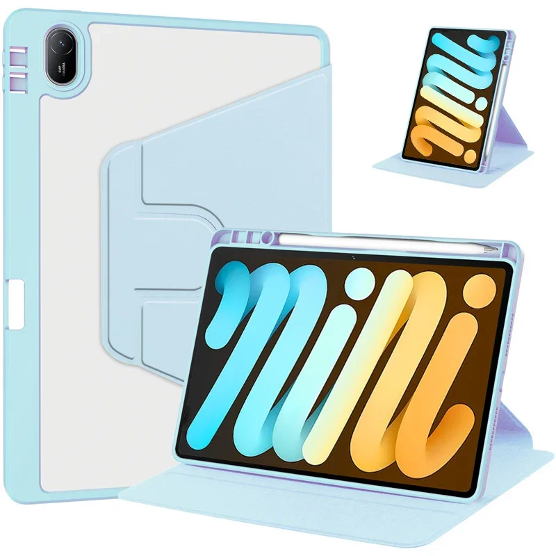 Para iPad Mini 7 Funda 2024 360 Funda acrílica giratoria Funda para iPad Mini 6 Funda para iPad Mini 7 Funda de 8,3 ''con portalápices - imagen 2