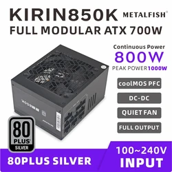 METALFISH KIRIN850K – Fuente de alimentación ATX modular