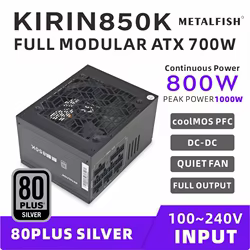 METALFISH KIRIN850K – Fuente de alimentación ATX modular