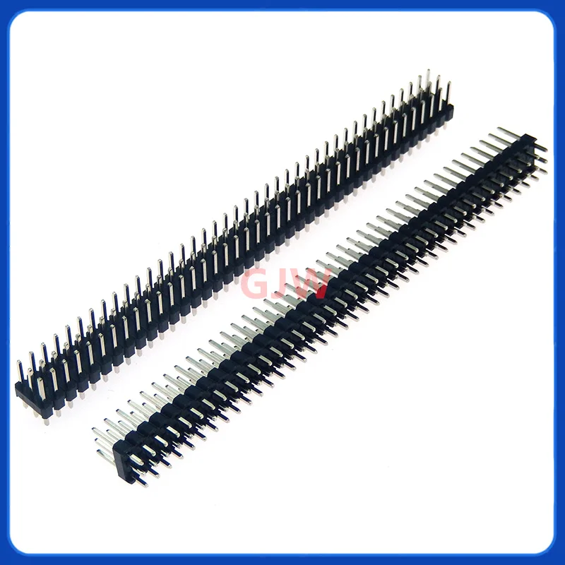 1 Uds 2,54mm 3*40P tres filas macho y hembra 3x40 conector pin PCB separado fila de pines 3x40p pies chapados en oro cabezal doblado de 90 grados - imagen 3