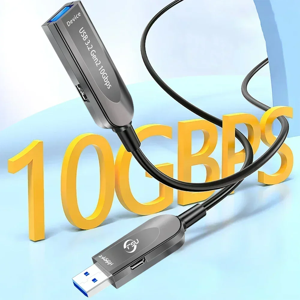 Cable de extensión USB FSU, cable de extensión USB 3,2 3,0, alta transferencia de datos para cámara web, teclado USB, unidad Flash, impresora de disco duro - imagen 3