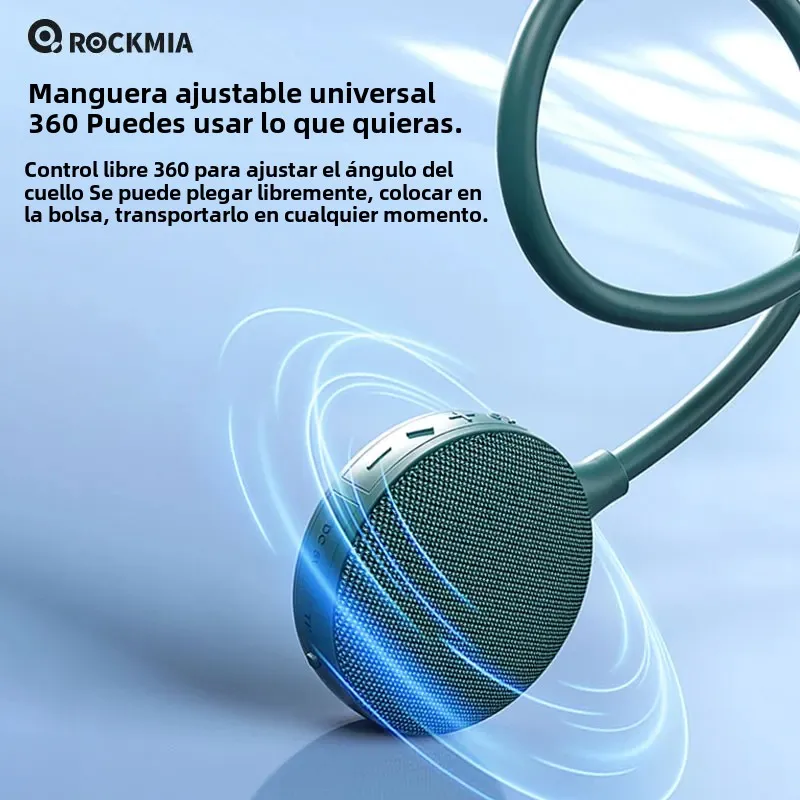 Rockmia EBS-906 Altavoz de cuello Bluetooth 5,0 reproductor de música inalámbrico portátil con tarjeta TF para caminar al aire libre en casa ciclismo - imagen 5