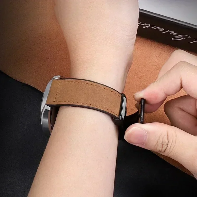 Correa de silicona de cuero de 20 a 22mm para pulsera magnética COROS PACE 3/2 para Coros Pace APEX 4 42mm 2Pro APEX 46mm accesorios de banda - imagen 5