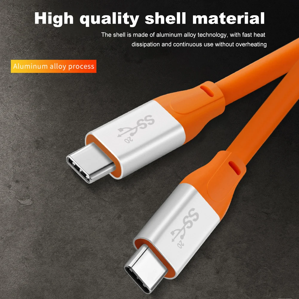 Cable USB C a USB C 3,2 tipo C Gen2, Cable de datos de carga súper rápida, PD, 100W, 20Gbps, 4K @ 60Hz, Cable de Audio y Video para iPhone y Samsung - imagen 2