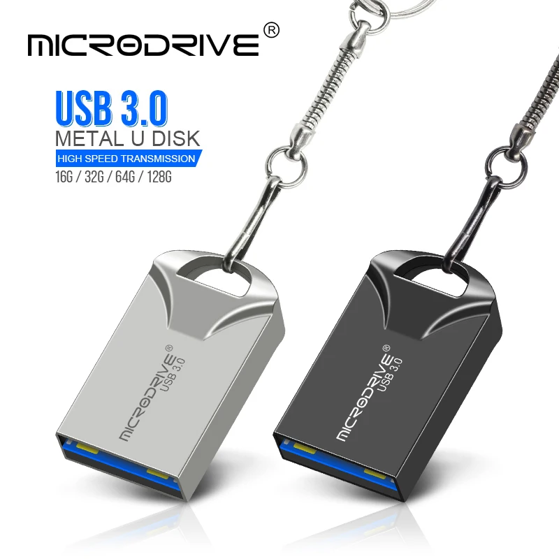Impermeable Super Mini unidad flash usb pen Drive 32GB metal usb 3,0 flash usb stick pendrive 64GB para cle usb 128 gb - imagen 2