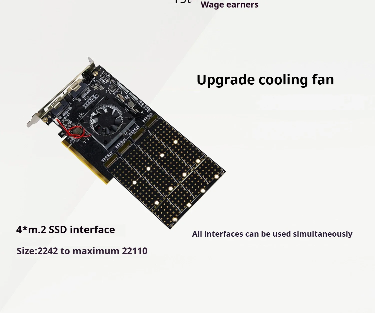 Tarjeta de expansión PCIe3.0 PLX8749, placa principal, módulo compatible integrado dividido, tarjeta gráfica, expansión NvmeU.2 - imagen 2