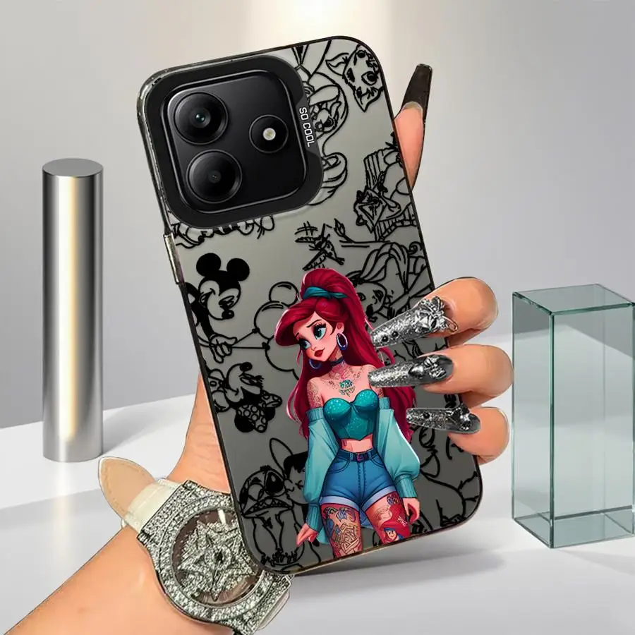 Funda blanda para Xiaomi Redmi Note 10 11 Pro 11s 12 13 14 Pro Plus 10s Disney Tattoo Princess - imagen 4