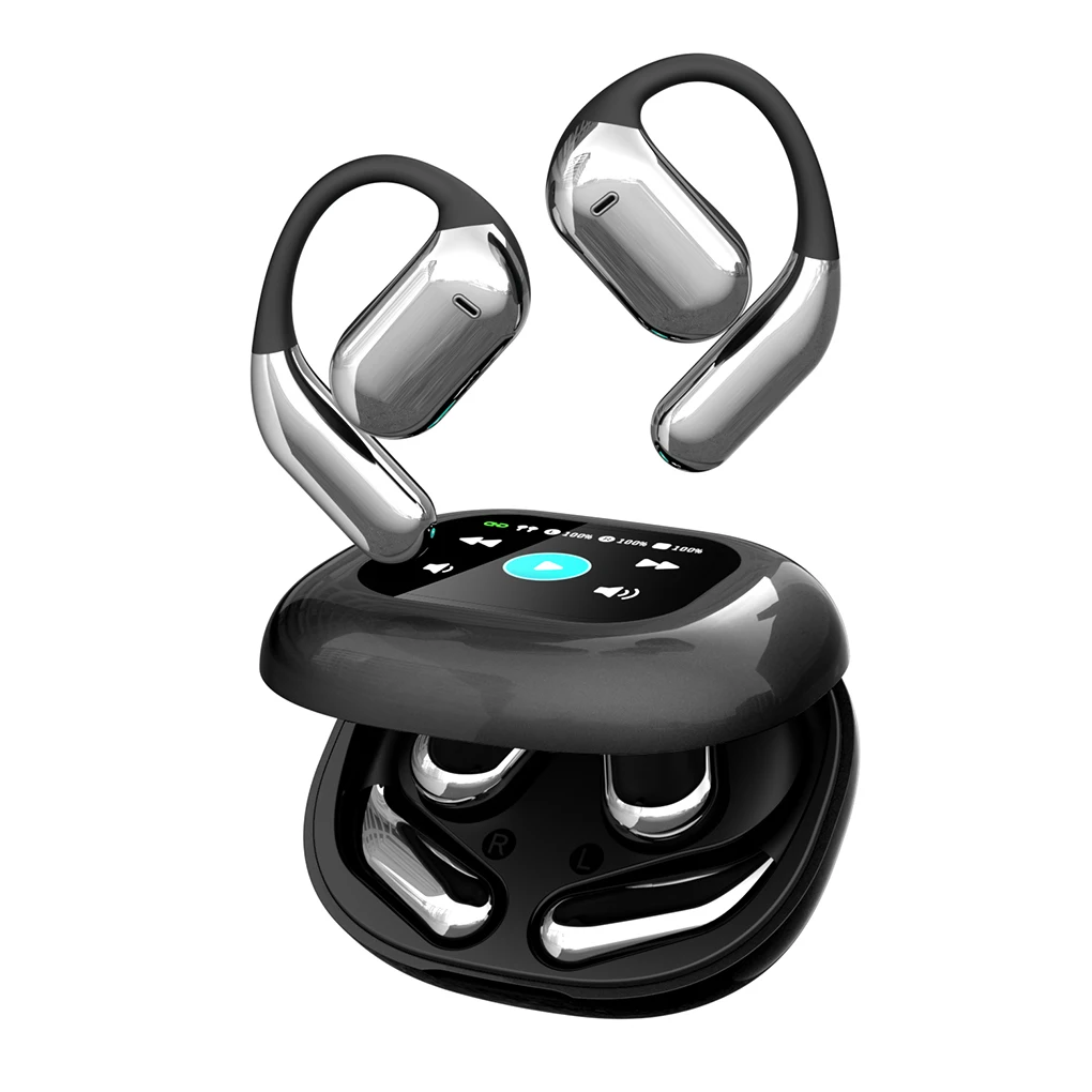 Auriculares de traducción Q16Pro BT5.4 auriculares inalámbricos reducción de ruido impermeables 144 idiomas Transla pantalla táctil auriculares