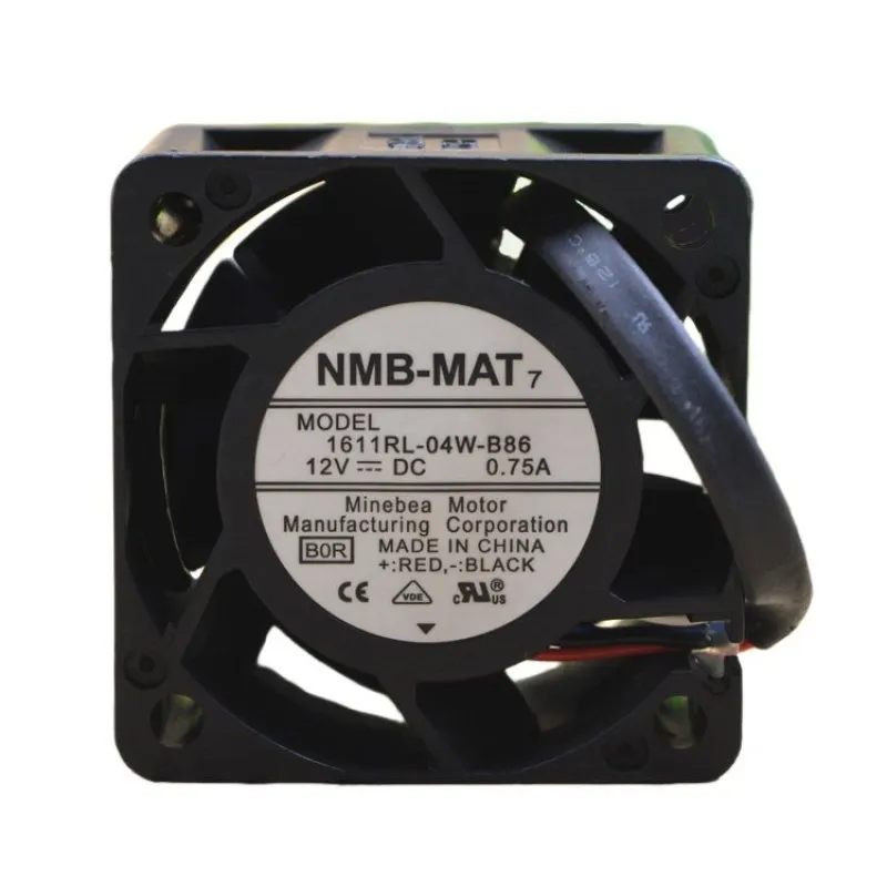 1611RL-04W-B86 12V 0.75A Ventilador de alto RPM 4028 4CM 40mm ventilador de refrigeración para NMB