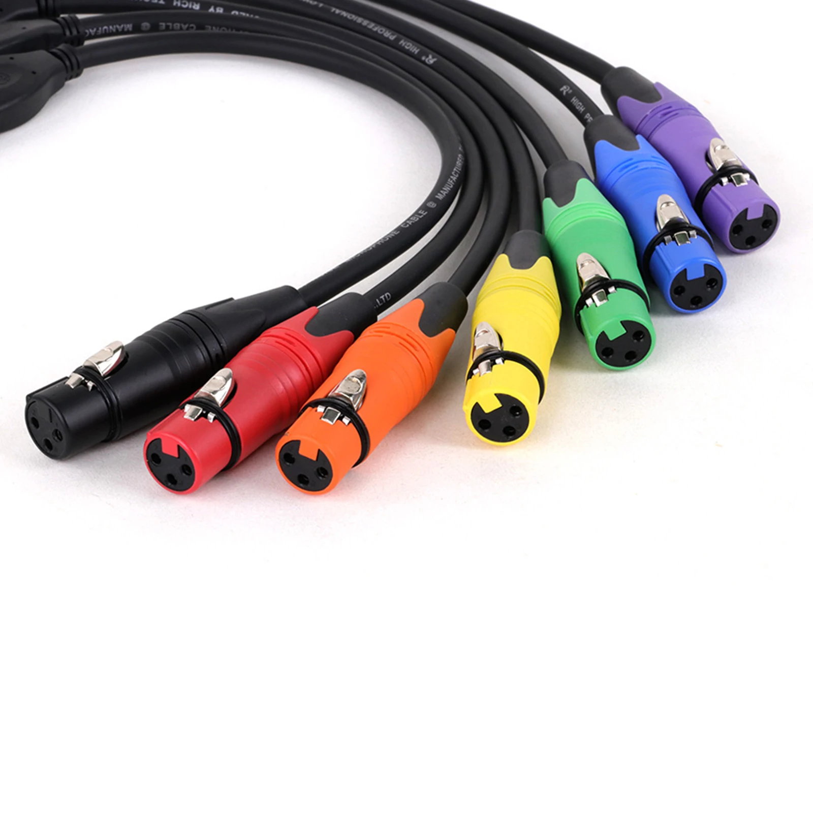 1 unidad de Cable Dual 1/4 TS Mono a XLR, divisor doble de 6,35 MM a XLR M/F Y para mezclador, tambor eléctrico, Cable de salida principal estéreo de teclado - imagen 5