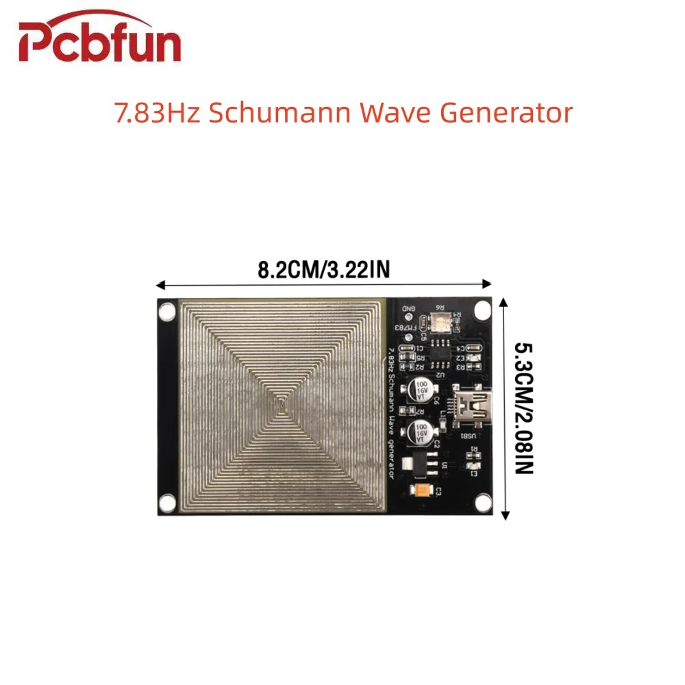 Generador de ondas Schumann de 7,83 Hz Generador de pulsos de frecuencia ultrabaja Puerto mini USB Incluye cable USB