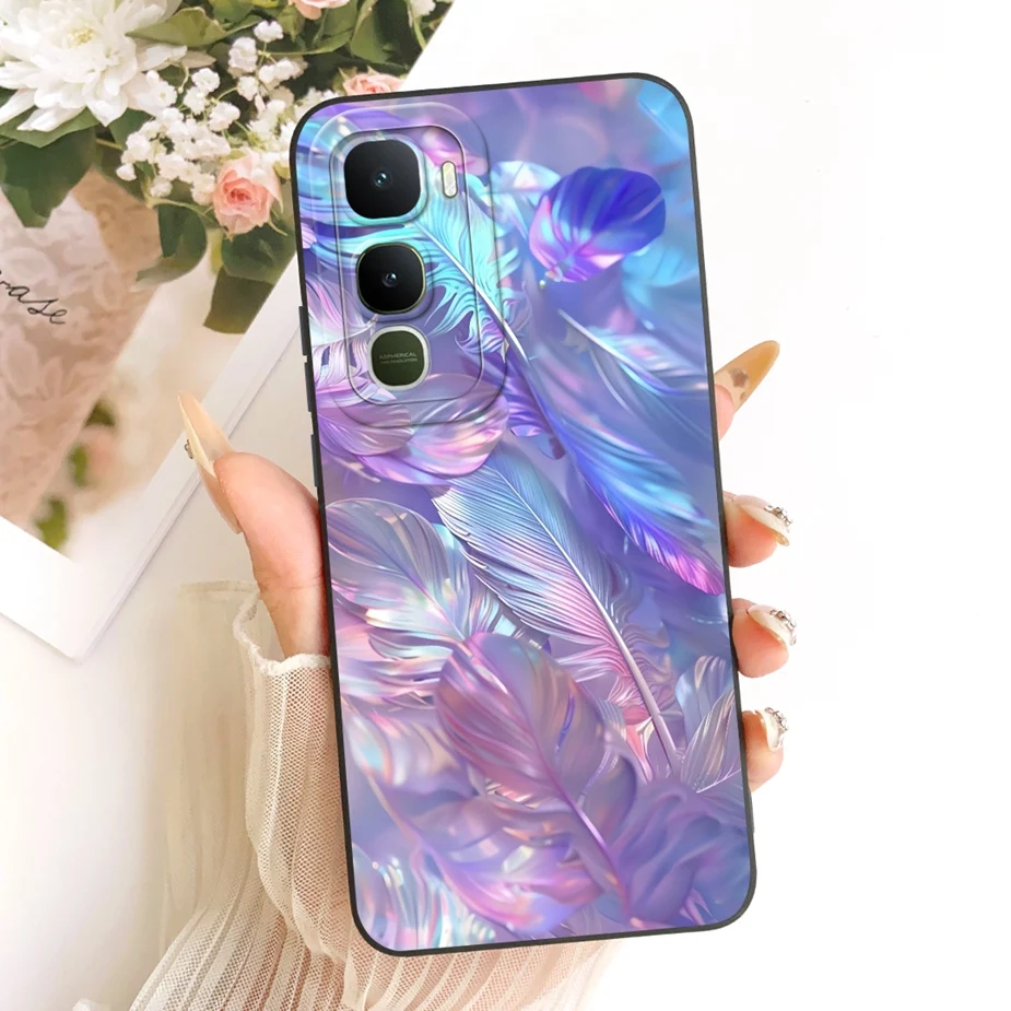 Para Vivo Y400 Pro 5G funda elegante cubierta pintada de caramelo suave TPU mate funda de teléfono para Vivo Y400 5G V2506 Y 400 VivoY400 Pro Fundas - imagen 5