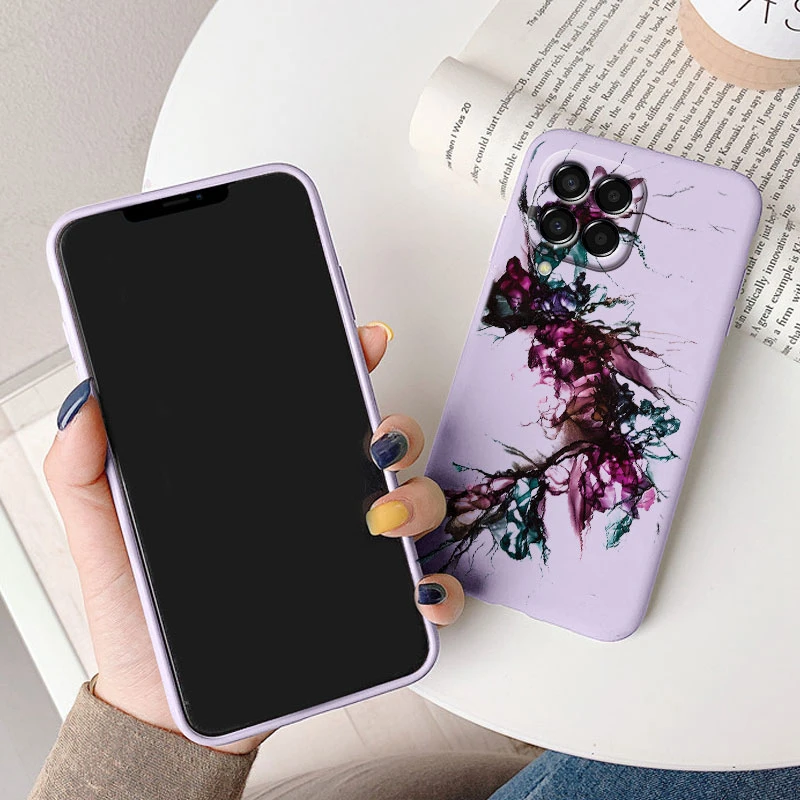 Funda para Samsung Galaxy M33 M53 5G, Funda de teléfono Vintage con pintura de acuarela de mármol, Funda suave de silicona para Samsung M 33 - imagen 5