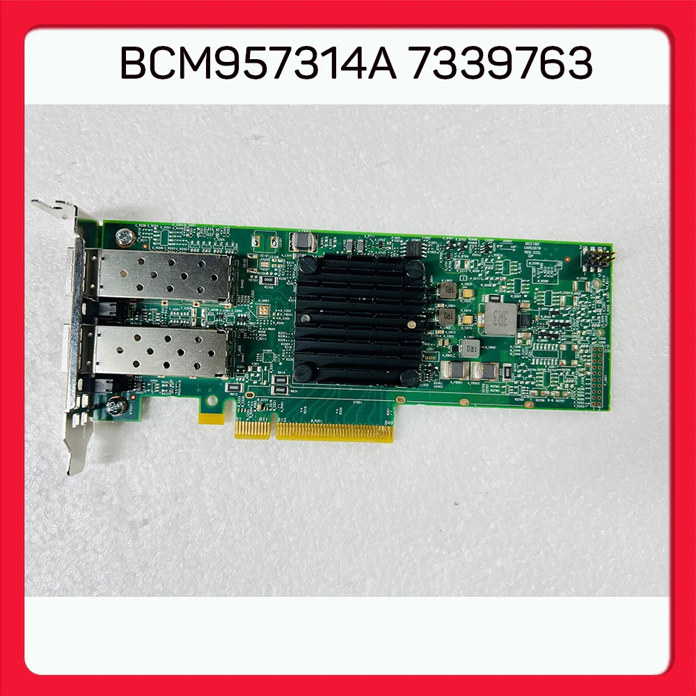 Tarjeta Ethernet de 10 Gigabit de fibra óptica de doble puerto PCIE*8 25GB BCM957314A 7339763 - imagen 2