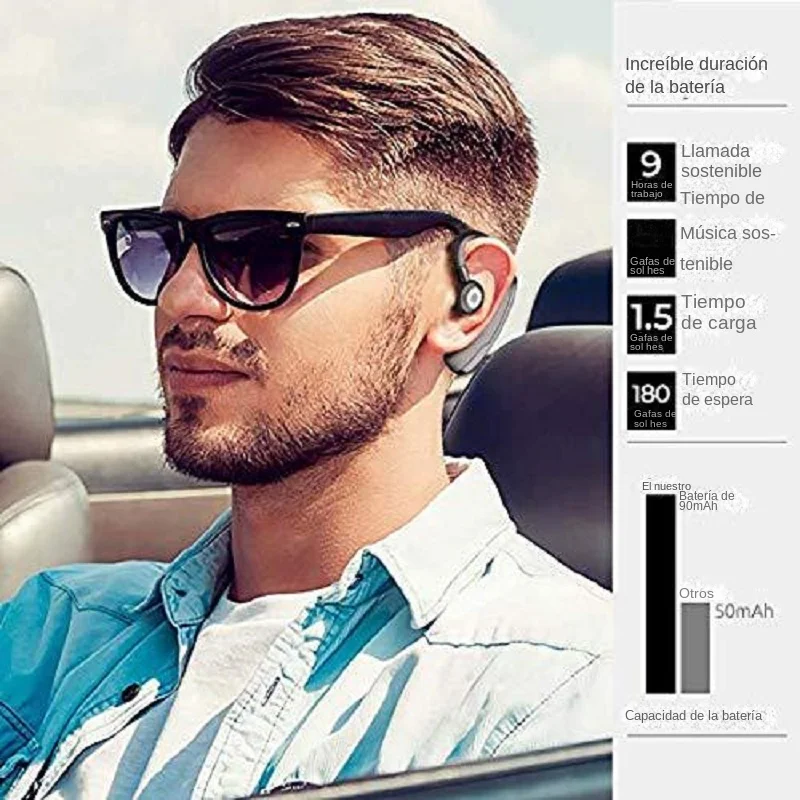 Auriculares inalámbricos V9 con Bluetooth 5,0, dispositivo de audio estéreo con Control de voz, manos libres, Mini auriculares TWS para coche, Kit deportivo - imagen 5