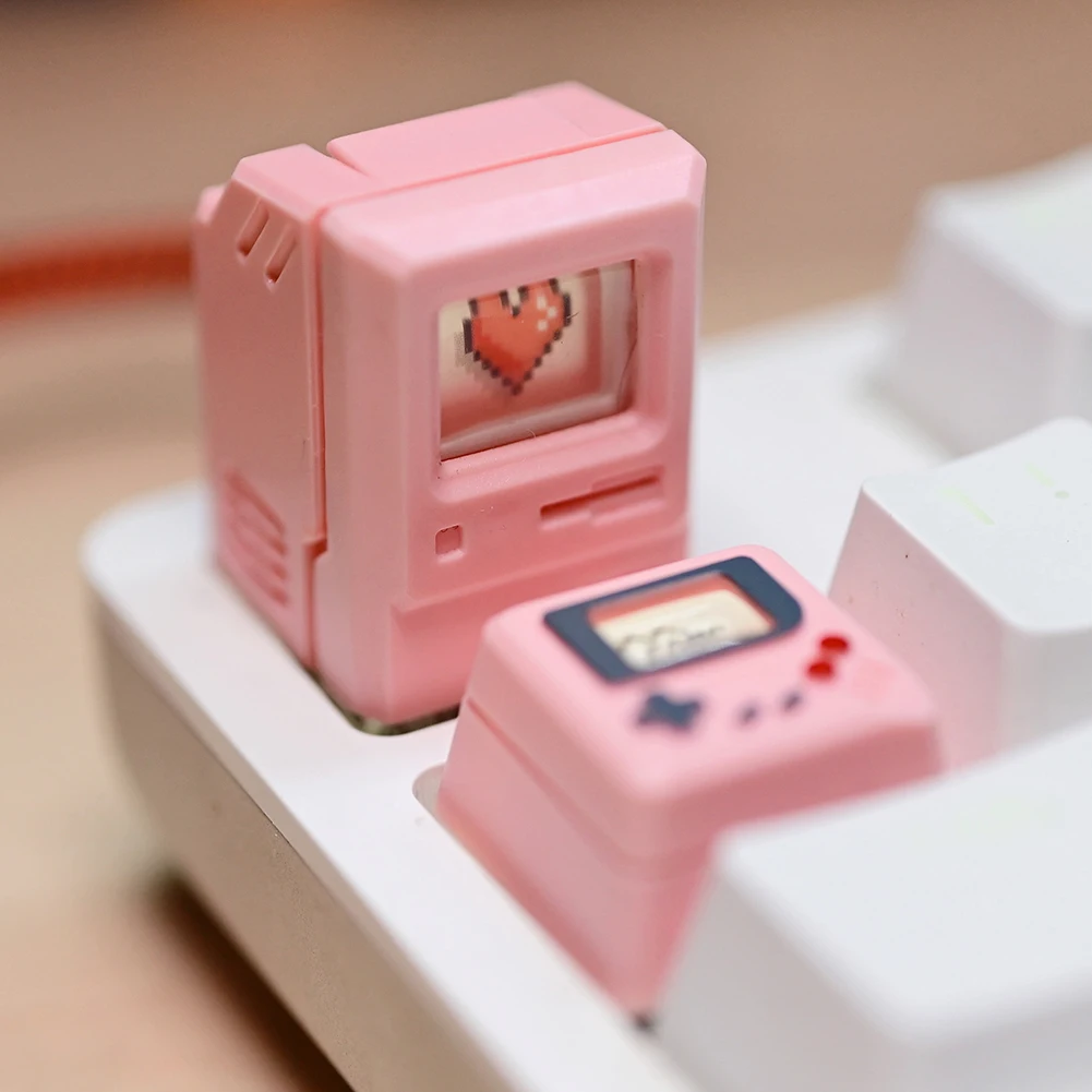 Teclas 3 en 1 para teclado mecánico, accesorio Retro, transparente, bonito, juegos de botones, personalizado, retroiluminado, DIY