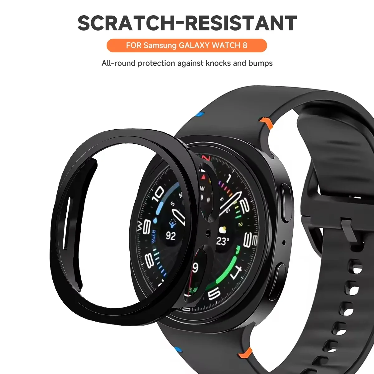 Funda para Samsung Galaxy watch 8 Classic mate, accesorios protectores, correa Galaxy Watch 8, 40MM/44mm, carcasa dura hueca para PC - imagen 2
