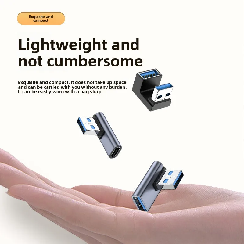 Adaptador de extensión USB macho a hembra, adaptador de conector USB 40GBPS para convertidor de PC portátil - imagen 3