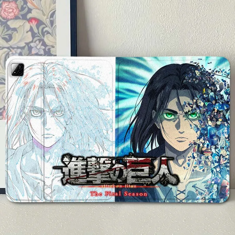 Attack on Titan Anime para Xiaomi Redmi Mi Pad 2 4 5 6 6s 7 8 11 12,5 12,4 11,2 8,7 SE Pro Plus Max funda para tableta