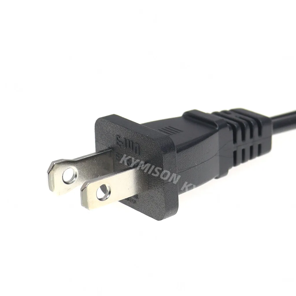 Cable de alimentación adaptador de CA Universal de 2 ranuras polarizadas a figura 8 18AWG NEMA 1-15P a IEC320 C7 Cable de alimentación 1,8 M - imagen 5