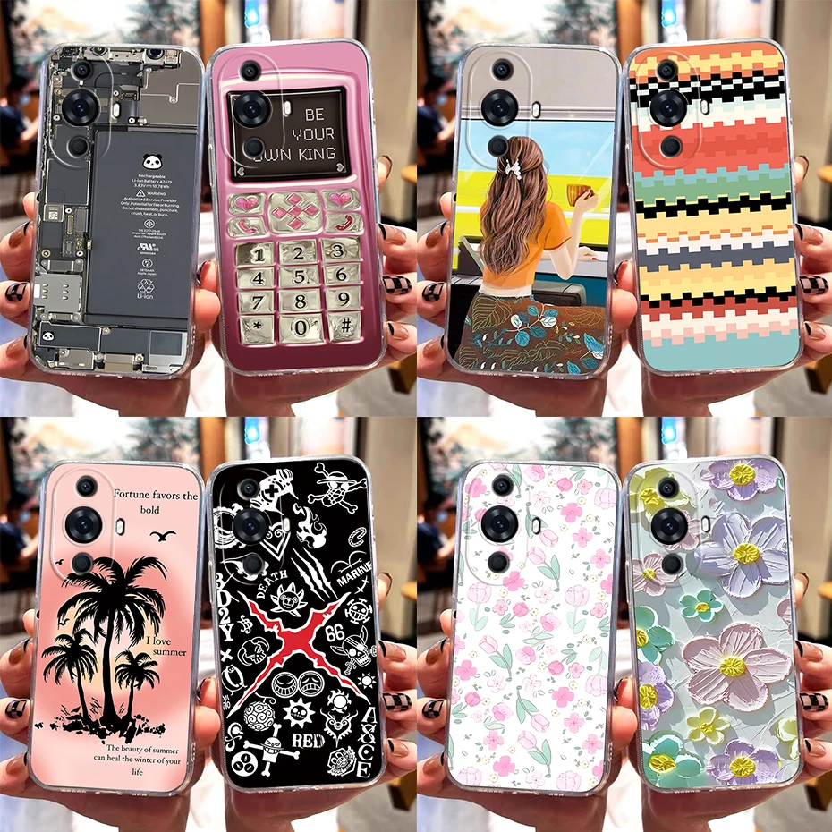 Funda trasera a prueba de golpes para Huawei Nova 11 Pro, 4G, GOA-LX9, nueva moda, TPU, 11 FOA-LX9, Nova11, 11Pro