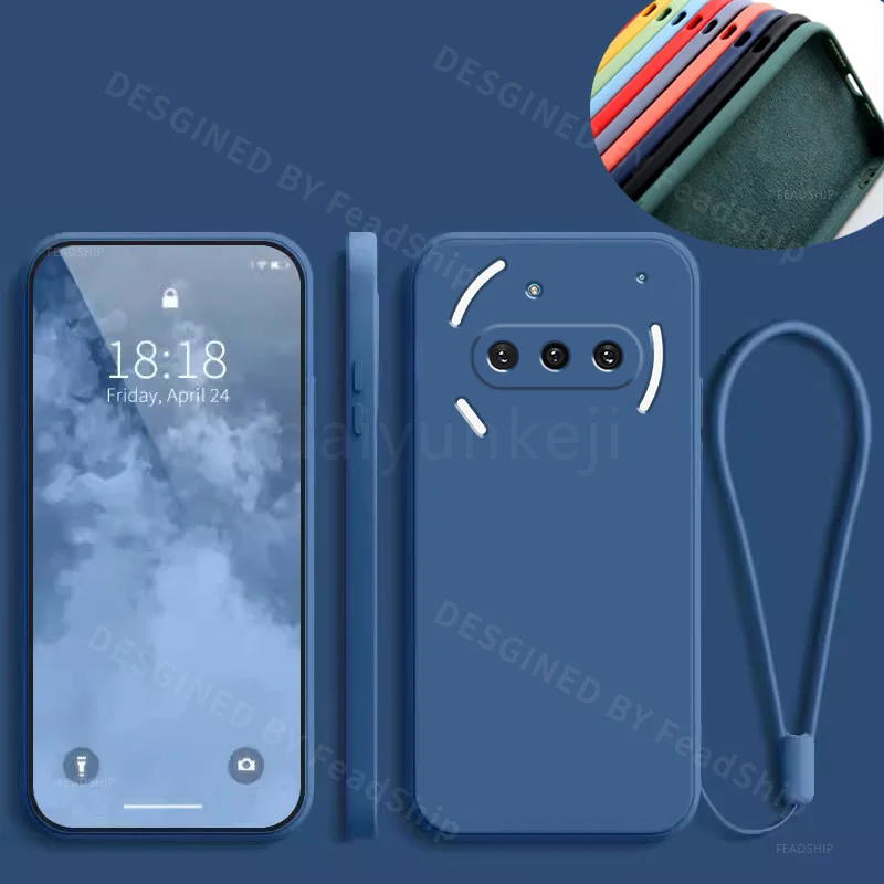 Funda de silicona líquida para nada teléfono 3A Pro, funda protectora suave para teléfono Nothing 3A con película de pantalla