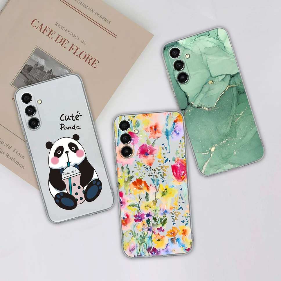 Funda de teléfono para Samsung Galaxy A15 A 15, carcasa trasera de silicona suave, transparente, Bonita, para SamsungA15 GalaxyA15 Capa Funda Coque - imagen 5